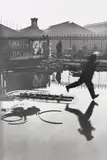 Behind the Gare Saint-Lazare, Paris by Henri Cartier-Bresson, 1932, Gelatin silver print, printed later, sold Apr 2022