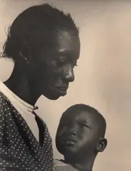 Consuelo Kanaga, Mother and Son (The Question, Florida), 1950, Gelatin silver print