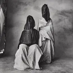 Two Guedras, Morocco by Irving Penn, 1971, Selenium toned gelatin silver print, printed 1984, sold Apr 2022