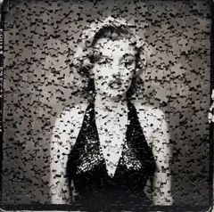 Vik Muniz, Marilyn Monroe, actress, NY City, May 6, 1957, after Avedon from Gordian Puzzles, 2007, Chromogenic print