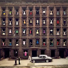 Ormond Gigli, Girls in the Windows, New York City, 1960, Chromogenic print, printed later