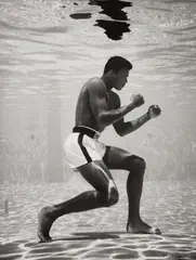 Flip Schulke, Ali Underwater, 1961, Gelatin silver print, printed later, flush-mounted