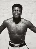 Flip Schulke, Ali Swimming Pool Jump (eyes closed)