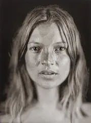 Untitled, Kate (#14) by Chuck Close, 2005, Pigment print from daguerreotype, sold Apr 2022