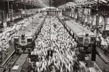Sebastião Salgado, Churchgate Station, Western Railroad Line, Bombay, India, 1995, Gelatin silver print, printed later