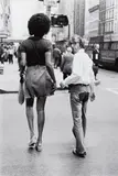 Bruce Laurance, Woody Allen and Tamara on 51st Street, for Harper's Bazaar, 1971, Gelatin silver print, printed later