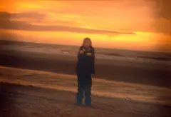Steve McQueen, Mees, After Evening Dip, New Year's Day, 2005, Transparency in lightbox