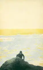 Peter Doig, Surfer, 2001, Etching and aquatint in colors, on wove paper, with full margins