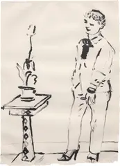 Celia Amused by David Hockney, 1979, Lithograph, on Japanese Toyoshi paper, the full sheet, sold Sep 2022