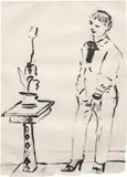 Celia Amused by David Hockney, 1979, Lithograph, on Japanese Toyoshi paper, the full sheet, sold Sep 2022