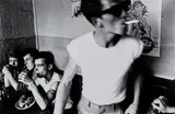 Brooklyn Gang (group of teenagers in restaurant), New York by Bruce Davidson, 1959, Gelatin silver print, sold Oct 2022