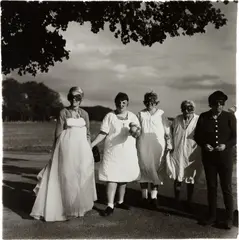 Untitled (8) by Diane Arbus, 1970-1971, Gelatin silver print, printed later by Neil Selkirk, sold Oct 2022