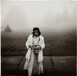 A Flower Girl at a Wedding, Conn. by Diane Arbus, 1964, Gelatin silver print, printed later by Neil Selkirk, sold Oct 2022