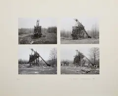 Coal Tipple, Goodspring, PA by Bernd and Hilla Becher, 1975, Four gelatin silver prints, mounted together, sold Oct 2022