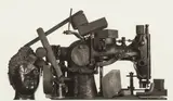 Irving Penn, Sewing Machine with Bronze Head, 3 January