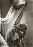 Lisa with Harp, Paris by Horst P. Horst, 1939, Gelatin silver print, printed later, sold Oct 2022