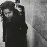 Saul Leiter, Untitled (girl with beret)