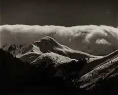 Cloud over Mountain, Alaska by Brett Weston, 1973, Gelatin silver print, sold Oct 2022