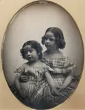 The Young Sisters by Albert Sands Southworth and Josiah Johnson Hawes, circa 1850, Daguerreotype, offered Oct 2022