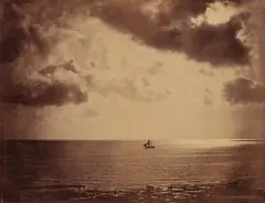 Gustave Le Gray, The Brig (Brick au Clare de Lune), 1856, Albumen print from wet-plate glass negative