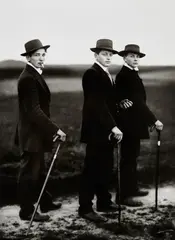 August Sander, Jungbauern (Young Farmers), Westerwald, 1914, Gelatin silver print, printed 1990 by Gerd Sander