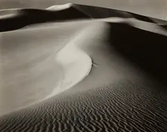 Dunes, Nevada by Brett Weston, 1954, Gelatin silver print, offered Oct 2022