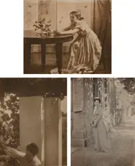 Selected Images by Clarence Hudson White, 1890s, Three platinum prints, sold Oct 2022