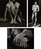 Minor White, Selected Figure Studies of Tom Murphy, San Francisco, 1947, Three gelatin silver prints, each mounted
