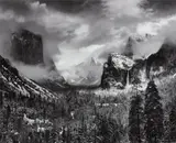 Clearing Winter Storm, Yosemite National Park, California by Ansel Adams, 1944, Gelatin silver print, printed no later than 1975, sold Oct 2022
