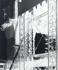 Oil Rig, Kvaerner: November 26 by Vera Lutter, 2000, Unique gelatin silver print, sold Oct 2022