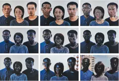 Shanghai Family Tree by Zhang Huan, 2001, Nine chromogenic prints, sold Oct 2022