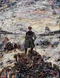 Vik Muniz, Wanderer Above the Sea of Media, after Caspar David Friedrich from Pictures of Magazines 2
