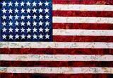 Flag, after Jasper Johns from Pictures of Pigment by Vik Muniz, 2007, Chromogenic print, sold Oct 2022