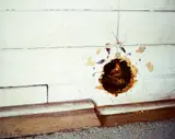 Jeff Wall, Pipe Opening, 2002, Cibachrome transparency in lightbox