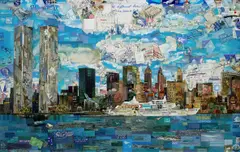 New York from Postcards from Nowhere by Vik Muniz, 2013, Chromogenic print, sold Oct 2022