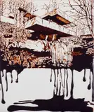 Fallingwater, Edgar J. Kaufmann Sr. Residence from Pictures of Chocolate by Vik Muniz, 2009, Dye destruction print, sold Oct 2022