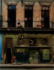 Three Fans, Havana by Michael Eastman, 1999, Chromogenic print, sold Oct 2022