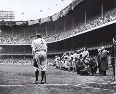 Nat Fein, The Babe Bows Out - Babe Ruth Farewell, June 13, 1948, Gelatin silver print, printed later