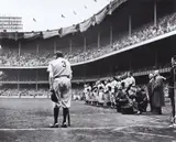 Nat Fein, The Babe Bows Out - Babe Ruth Farewell, June 13, 1948, Gelatin silver print, printed later