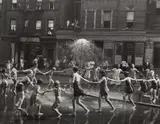 Todd Webb, The Circle, LaSalle at Amsterdam, New York, 1946, Gelatin silver print, printed later