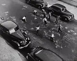 Arthur Leipzig, Chalk Games, New York City, 1950, Gelatin silver print, printed later