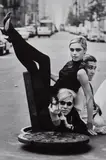 Burt Glinn, Andy Warhol with Edie Sedgwick and Chuck Wein, New York City, 1965, Gelatin silver print, printed later