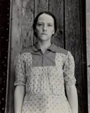 Sharecropper's Wife (resident, Conway, Arkansas) by Dorothea Lange, 1938, Gelatin silver print, probably printed 1950s or 1960s, sold Oct 2022