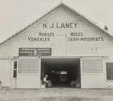 N. J. Laney, Horses, Vehickles, Mules, Farm Implements by Dorothea Lange, 1938, Gelatin silver print, printed later, offered Oct 2022