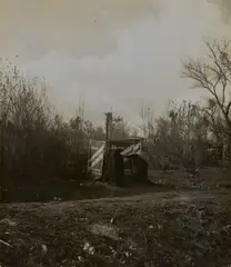 Toilet at Bakersfield 'Dump' by Dorothea Lange, 1939, Gelatin silver print, printed 1950s or earlier, offered Oct 2022