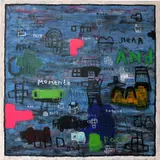 Indra Dodi, Blue Diary, 2021, acrylic on canvas