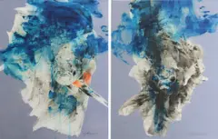 Twins by Zac Lee, 2017, oil on canvas, offered Jan 2022