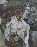 Faris Heizer, Table For Two, 2020, acrylic on canvas