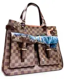 Aisha Rosli, Hand Painted Art on LV by Aisha Rosli, 2021, painted Louis Vuitton handbag
