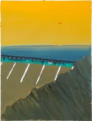 Matthew Wong, Horizon Light, 2019, oil on paper
